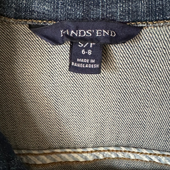 Land’s End Classic Jean Jacket women’s size6-8 - Picture 3 of 7